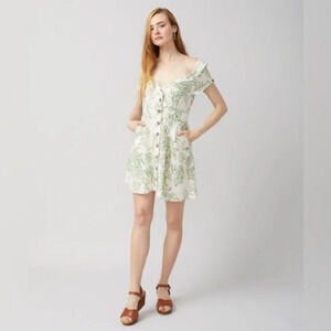 FREE PEOPLE A Thing Called Love Mini Dress in Ivory‎ Combo